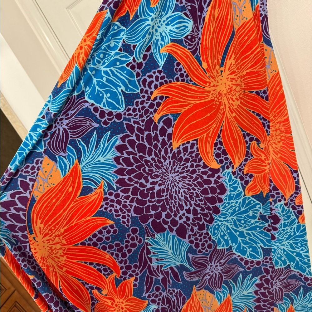 Floral Print Women's  Dress- Multicolor